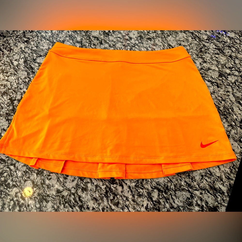 Nike tennis/golf skirt (bright orange) Size L